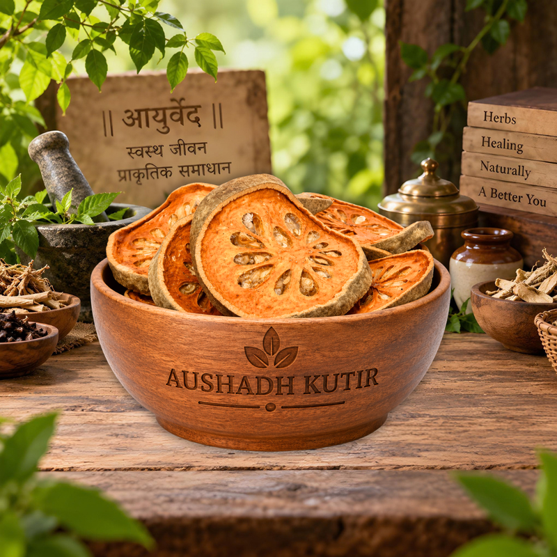 Belgiri Dry – Bael Fruit | Bilva Phal | Aegle marmelos | Dried Ayurvedic Herbal Fruit