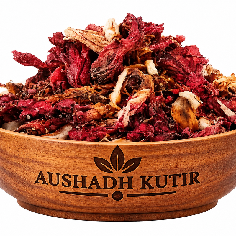 Dry Gudhal Flower – Hibiscus Flower | Gudhal Ke Sukhe Phool | Hibiscus rosa-sinensis | Natural Dried Herbal Flower