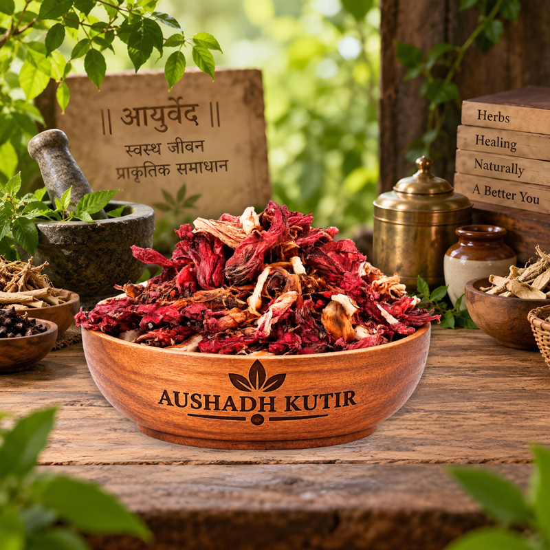 Dry Gudhal Flower – Hibiscus Flower | Gudhal Ke Sukhe Phool | Hibiscus rosa-sinensis | Natural Dried Herbal Flower