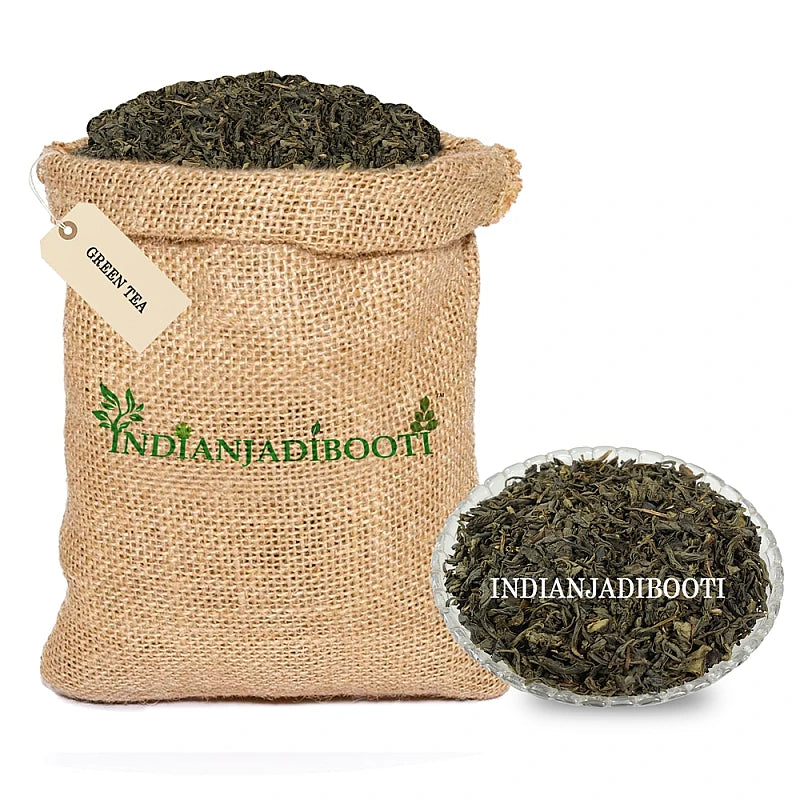 Green Tea (Leaves) (Siliguri Darjeeling Origin) - Weight Loss Tea - Camellia Sinensis - Herbal Tea by Aushadh Kutir