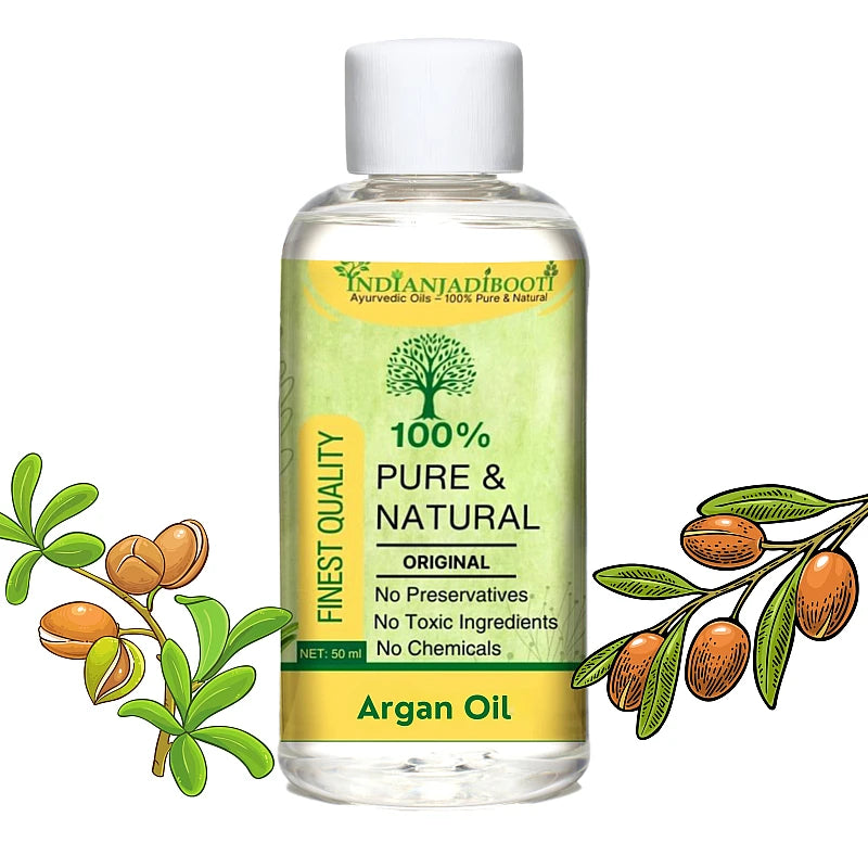 Argan Edible (Cold Pressed) (Carrier) (Oil) (Morocco :: Origin) - Argania Spinosa (Tel) (Tailam) (For Skin Care & Hair Care) by Aushadh Kutir